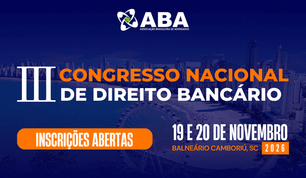 Banner do evento III Congresso Nacional de Direito Bancário